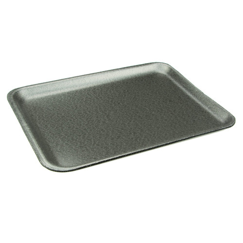 8S Tray 10X8X0.65 IN Polystyrene Foam Black 500/Case