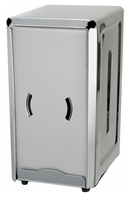 Napkin Dispenser 3.5X7 IN Chrome Stainless Steel Tall Fold 1/Each