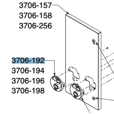 Napkin Bezel Repair Kit 1/Each