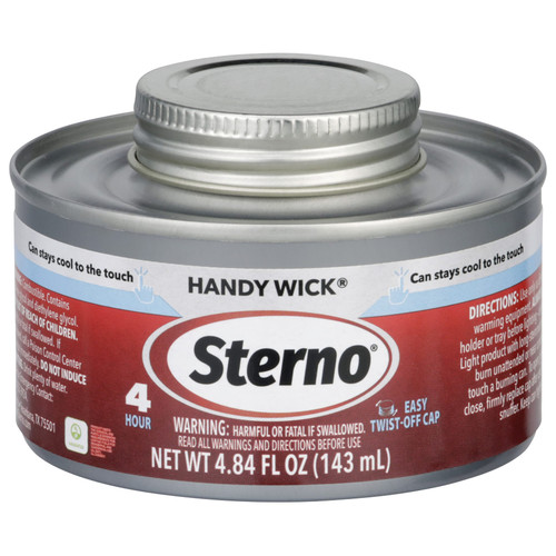 Handy Wick® Chafing Fuel Medium Wick 4 Hour 24/Case