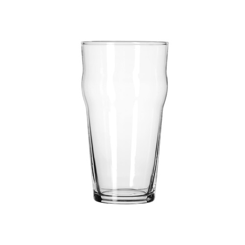 English Beverage Glass 3.25X3.25X3.25X6 IN 16 OZ Glass Clear Heat-Treated 36/Case