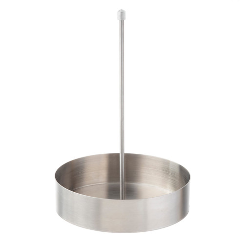 Slider Onion Ring Tower Stand 7X7X10 IN Stainless Steel Round With Base Brushed Dishwasher Safe 1/Each