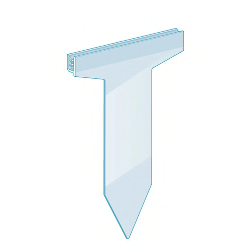 kostklip® PowerGrip® Sign Holder 3.875X5 IN Clear Ice Spear 25/Pack