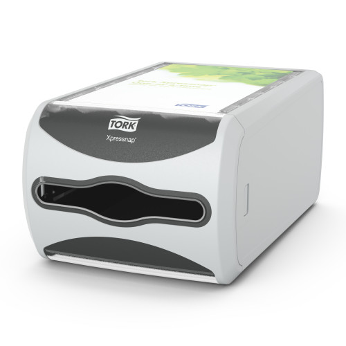 Tork Xpressnap® Napkin Dispenser 12.1X7.5X5.7 IN Gray Plastic Countertop 1/Each