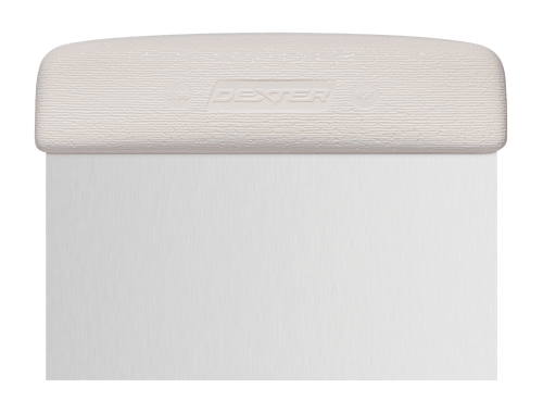 SANI-SAFE® Dough Cutter Scraper 6X3 IN White 1/Each