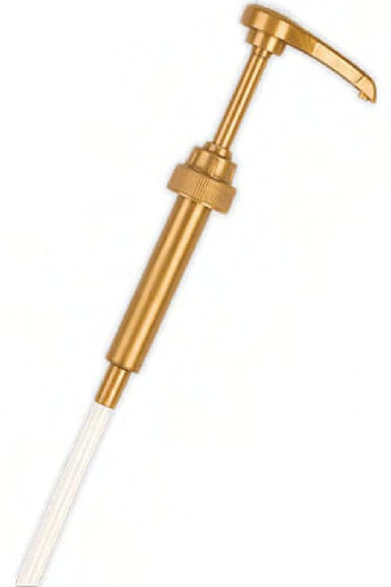 Syrup Pump 0.25 FLOZ Gold For 750mL Bottles 1/Each