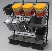 Foodservice Beverage Rack Organizer Frontline 1/Case
