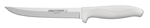 SofGrip Utility Knife 6 IN Carbon Steel White Scalloped 1/Each