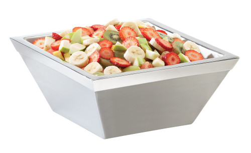 Cold Concept Bowl 10X10X4 IN 4.5 QT Stainless Steel Square Gel-Filled 1/Each