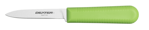 Sani-Safe Paring Knife 3.25 IN Green Cooks Style 1/Each