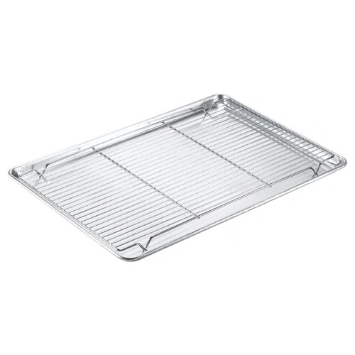 Pan Grate 16X24 IN Nickel Plated Steel Wire For Full Size Pan Footed 1/Each