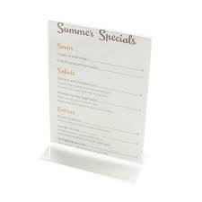 Menu Card Holder 4X6 IN 24/Case