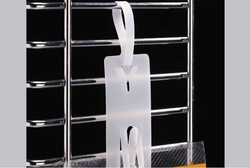 Merchandising Strip 23 IN HDPE 24MIL Natural 12 Stations Perforated With Hanging Hole 1/Each
