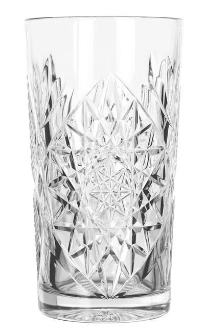Hobstar Beverage Glass 16 FLOZ Glass Clear 12/Case