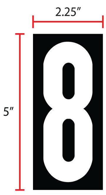 Magnetic Sign 15.75 IN Magnet #8 For Pump Topper Sign 25/Pack
