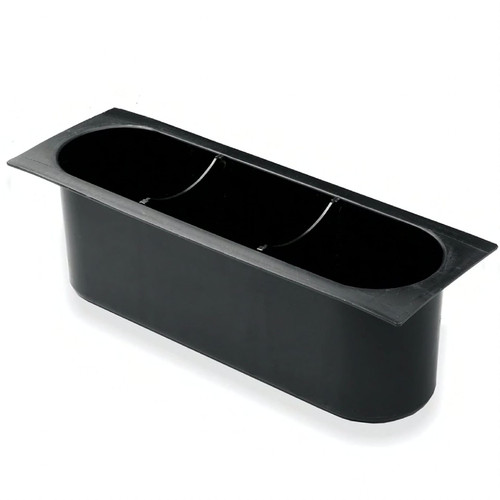 Bottle Rack Insert 5.25X15.875 IN Plastic Black Holds 3 Bottles 1/Each