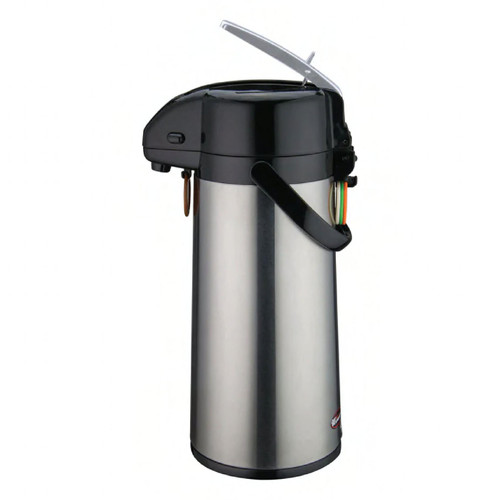 Coffee Airpot 2.2 L Stainless Steel Glass Lined With Lever Top 1/Each