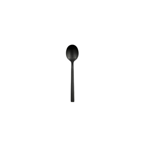 Elexa Satin Noir Demitasse Spoon 18/0 Stainless Steel Black 36/Case