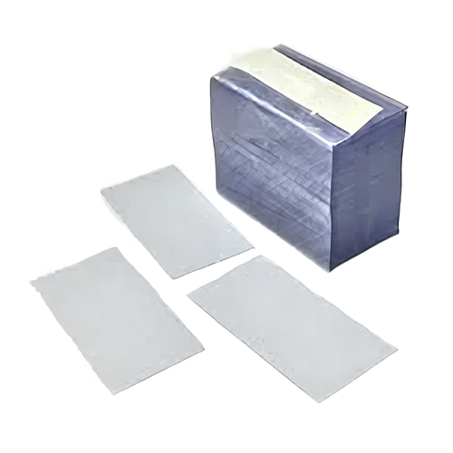 Shelf Strip 4X1.25X0.0075 IN Plastic Clear 250/Pack