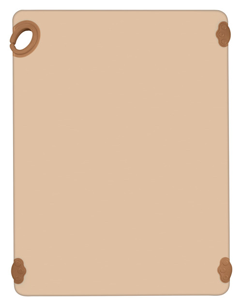 STATIK BOARD™ Cutting Board 24X18X0.625 IN Plastic Brown With Hook Dishwasher Safe 1/Each