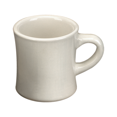 Roma™ Mug 10.5 FLOZ Stoneware American White Round Diner 3/Case