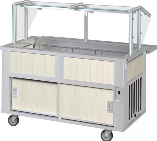 Dinex® Serving Counter 88X36 IN Stainless Steel Cold 1/Each