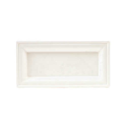 Food Tray 6X10 IN Green Rectangle 400/Case