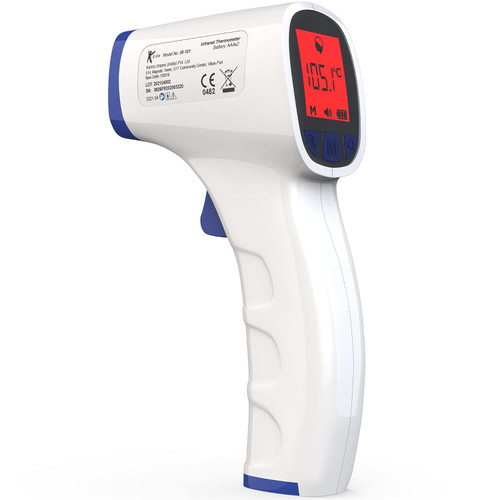 Infrared Thermometer White Non-Contact 1/Each