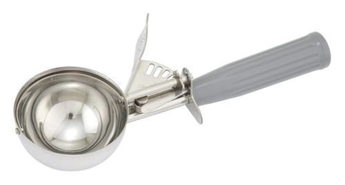 Ice Cream Disher Size 8 4 OZ 18/8 Stainless Steel Gray 1/Each