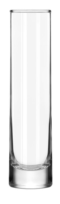 Chicago Bud Vase 6.75 FLOZ Glass Clear Cylinder Fluted 36/Case