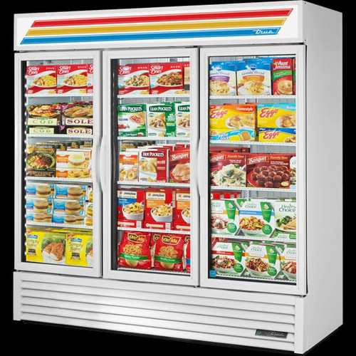 Freezer Merchandiser 3-Section Glass Hinged Door 1/Each