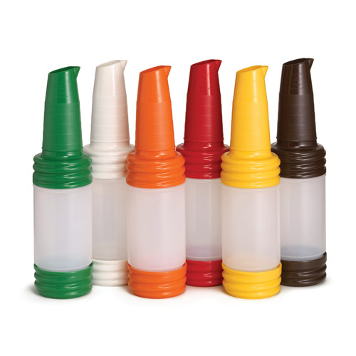 PourMaster® Pourer 3.625X3.625X15.75 IN 1 QT HDPE Assorted Complete Dishwasher Safe 12 Count/Case