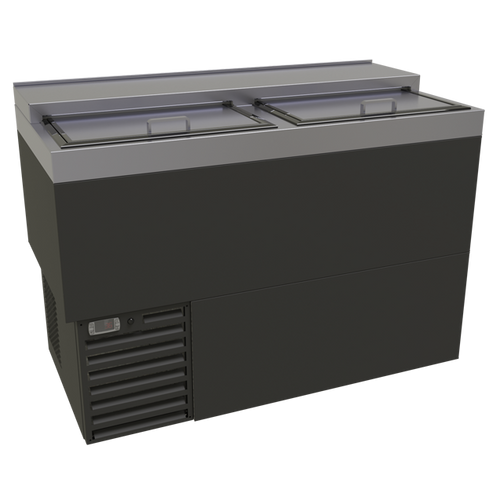 Glass Froster 48X24X34 IN Stainless Steel Two Shelves and Bottom Rack 1/Each