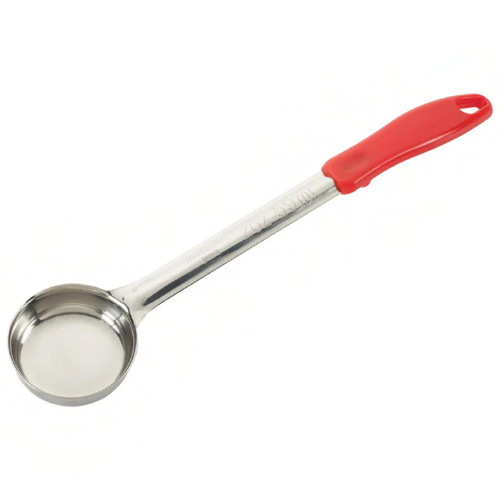 Portioner 2 OZ Stainless Steel Red Solid 1-Piece Dishwasher Safe 1/Each