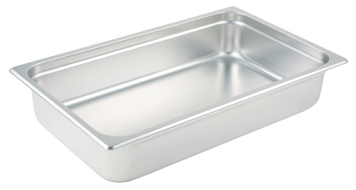 Steam Table Pan Full Size 20.88X12.88X4.0 IN Stainless Steel Anti-Jam Heavy Duty Dishwasher Safe 1/Each