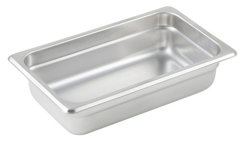 Steam Table Pan 1/4 Size 2.5 IN 18/8 Stainless Steel 1/Each
