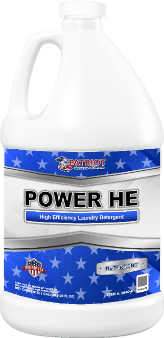 Patriot® Power HE Laundry Detergent 1 GAL High-Efficiency 4/Case
