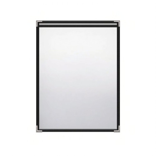 Menu Cover 8.5X11 IN Vinyl Black 2 View / 1 Page 1/Each