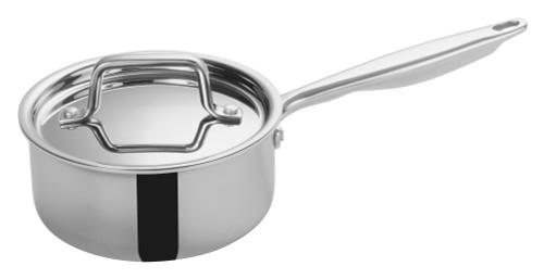 Tri-Gen Tri-Ply Sauce Pan 6.87X4.375 IN 1.5 QT 18/8 Stainless Steel Induction Ready 1/Set