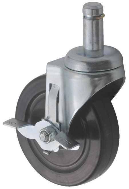 Wire Shelf Caster 5 IN Rubber 1/Each