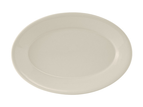 Reno Platter 13.5X9 IN China Eggshell Oval Fully Vitrified Oven Safe Dishwasher Safe Microwave Oven Safe 12/Case
