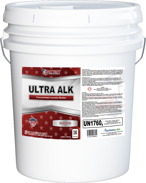 Patriot® ULTRA ALK Laundry Builder 5 GAL 1/Each