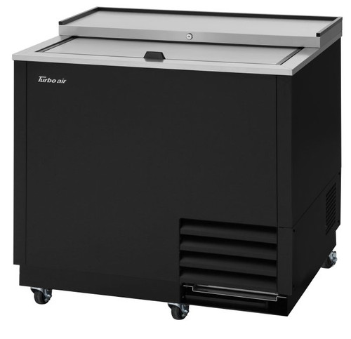 Glass Froster 36.75 IN 9.31 Cubic Foot Glass Black Stainless Steel Interior Black Exterior 1/Each