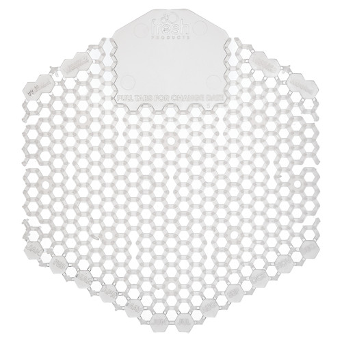 Wave 3D Urinal Screen Honeysuckle White EVA 7X6.5X0.66 IN Deodorizer 10 Count/Pack 6 Packs/Case 60 Count/Case