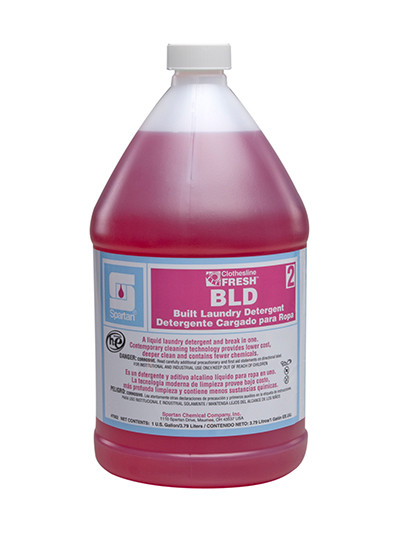 Clothesline Fresh® BLD 2 Pleasant Scent Laundry Detergent & Builder 1 GAL Alkaline Liquid 4/Case