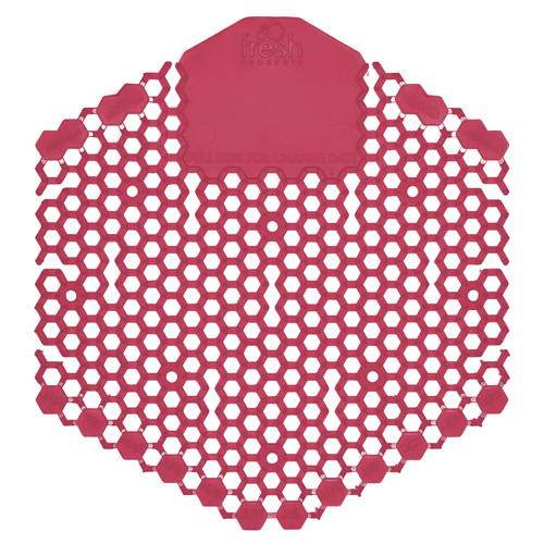 Wave 3D Urinal Screen Spiced Apple Red EVA 7X6.5X0.66 IN 10 Count/Pack 6 Packs/Case 60 Count/Case