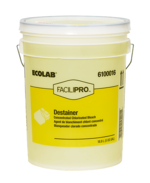 FaciliPro Laundry Destainer 5 GAL Liquid Concentrate Chlorine 1/Pail