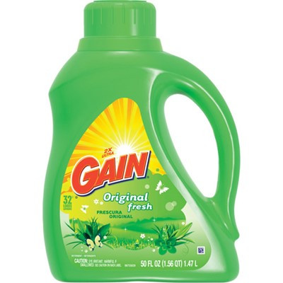 Gain 2X Original Fresh Laundry Detergent 42 FLOZ Liquid Concentrate 6/Case