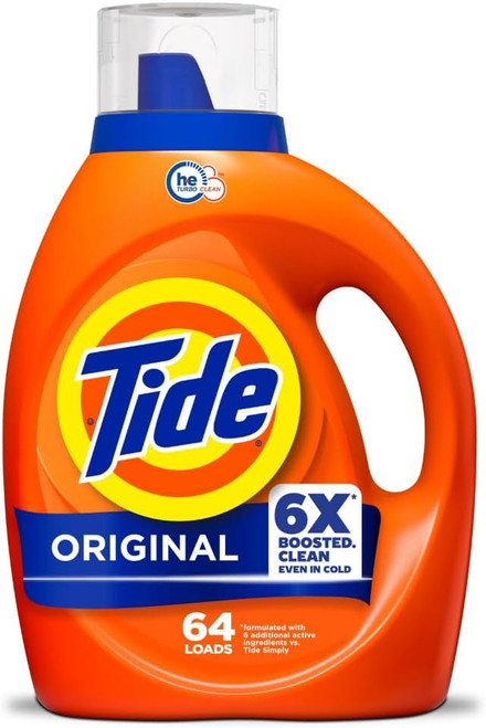 Tide® Original Scent Laundry Detergent 84 OZ 64 Loads High-Efficiency 4/Case