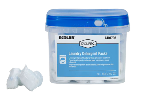 FaciliPro Laundry Detergent Packet 60 Count/Pack 2 Packs/Case 120 Count/Case